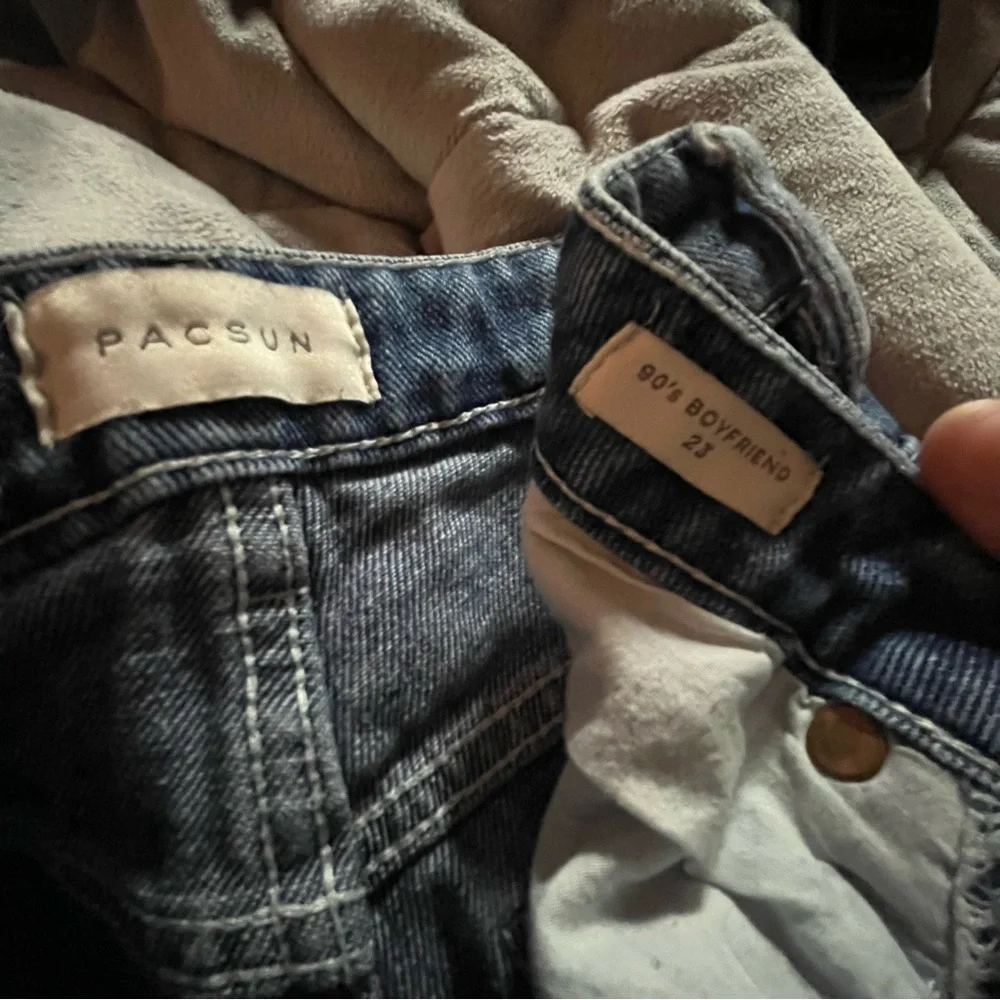 PacSun Dark Blue Cargo Women's Jeans - Picture 4 of 4